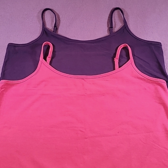 0730. EUC ~ Jessica London ~ Pink & Purple Camisoles ~ 14/16 ~ Change Your Look! - Picture 1 of 10